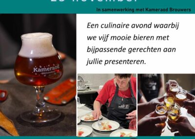 Culinaire bierproeverij – 25 november 2022